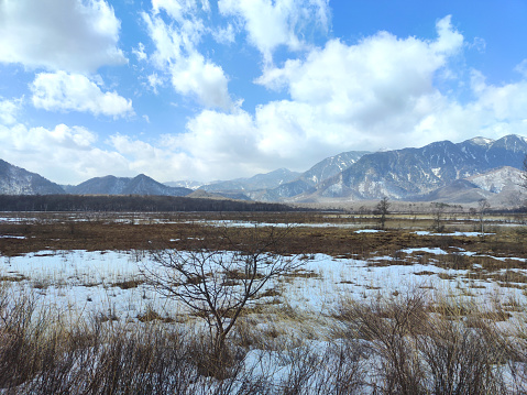 Snow land in the Nikkō National Park in Tochigi Prefecture, Honshū, the main island of Japan.