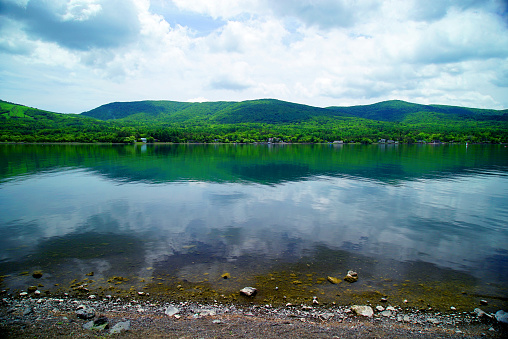 The view of Lake Yamanaka