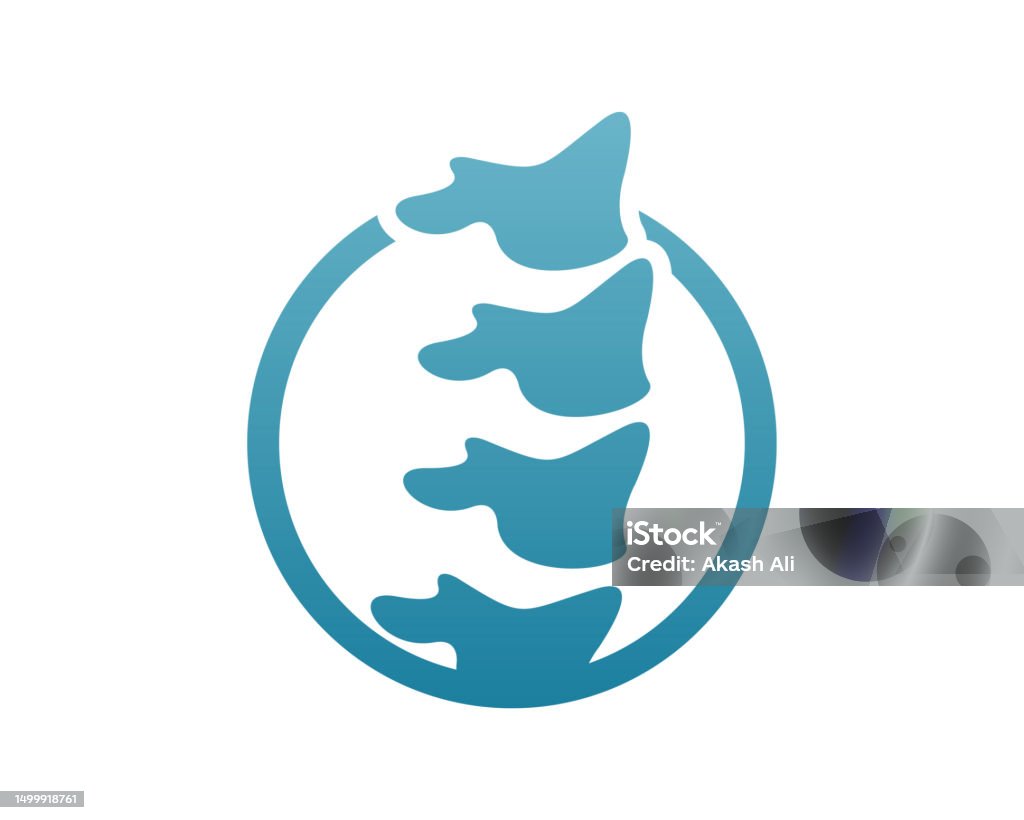 Backbone Abstract Circle Backbone Logo Abstract Vector Design Template Stock Illustration ...