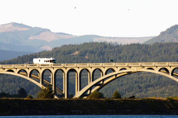 istock Bridge Over Rogue River Oregon With Hills And Sky 1499920609