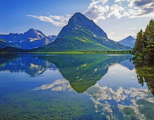 Swift Current Lake in Glacier National Park, Montana