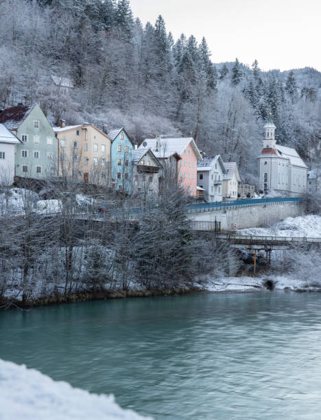 istock Small house on the river Fussen  Germany 1499926584