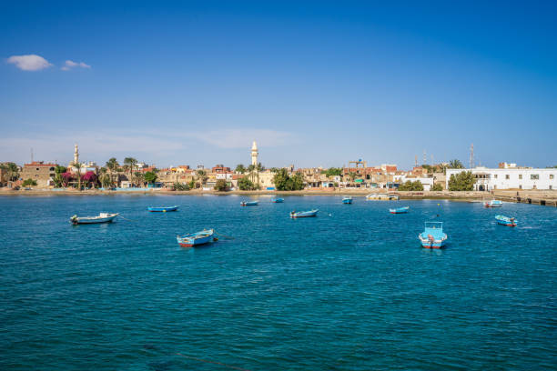 Old El Quseir Harbour in Egypt stock photo