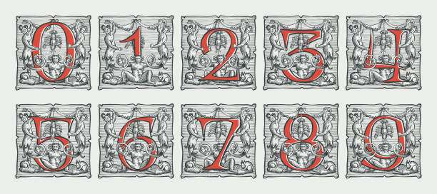 Gothic Block Numbers 1.900+ Gothic Numbers Ilustração de stock, gráficos vetoriais e clipart ...
