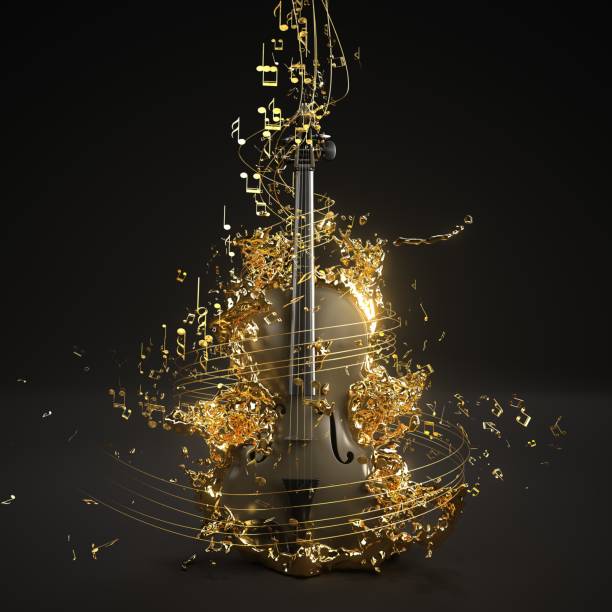 istock Golden Sheet Music Violin 1499935999