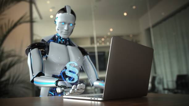 istock Humanoid Robot AI Law Firm Assistent 1499936634