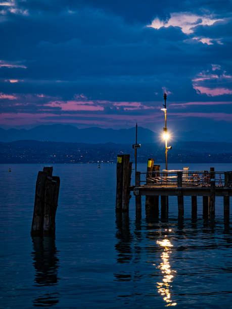 istock Ferry dock on Lake Garda at sundown 1499943515