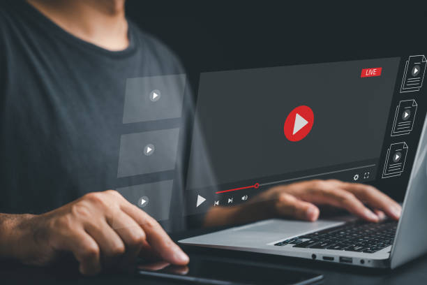 istock Laptop streaming platform showcasing diverse video content 1499947854