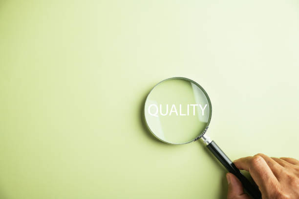 istock Magnifying glass is placed the word Quality 1499947874