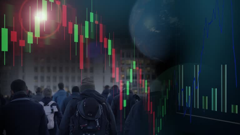 Stocks and shares global economy.