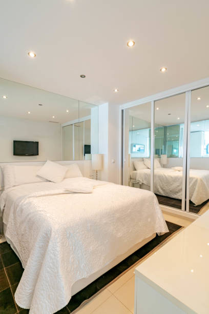 istock Bedroom portrait inside luxury Mediterranean apartment 1499963687