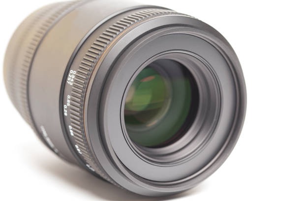 istock Camera photo lens isolated on white background 1499963772