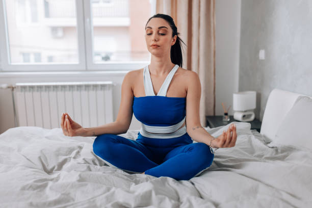 istock Woman meditating 1499966872