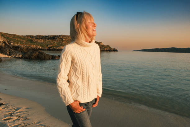 istock Sunset stroll at Achmelvich Beach, Lochinver, Scotland 1499970210