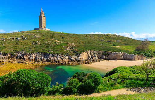Hercules tower, A coruna, Galicia in Spain