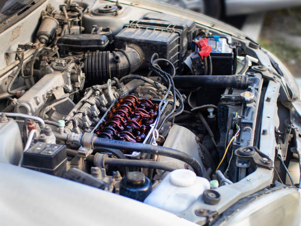 istock broach of the car engine. engine repair 1499985596