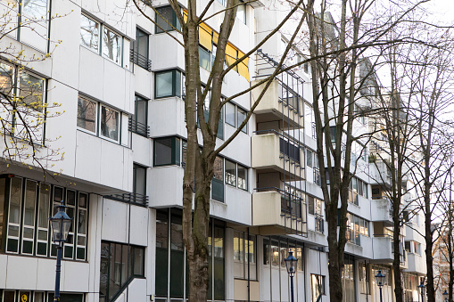 Modern city apartment building in Cologne, Germany