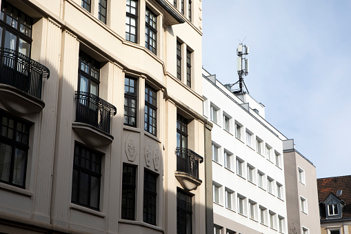 Modern city buildings in Cologne, Germany