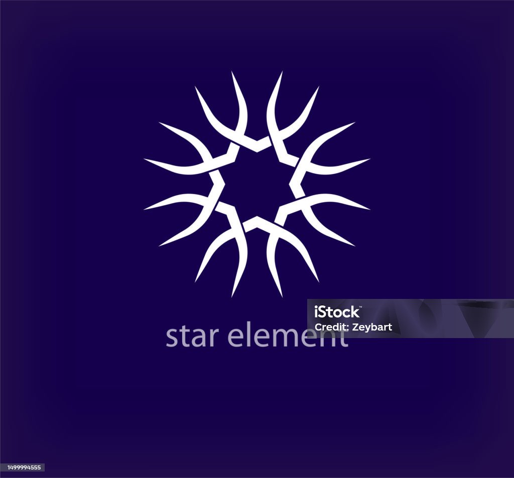 Abstract Creativity Star Creative Geometric Star Shape Element Logo Stock Illustration ...