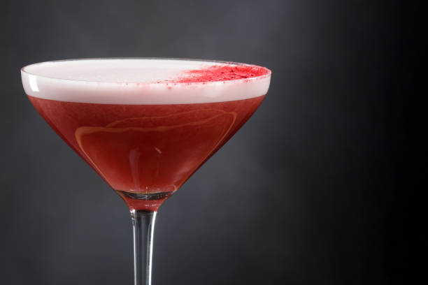 istock Refreshing low-alcohol cocktail with whipped juice and foam. 1500005631