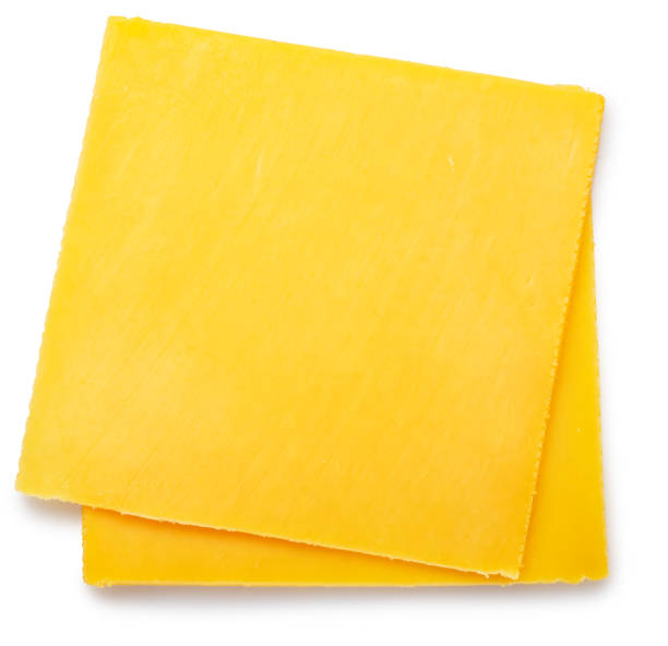 istock Cheese slices, cheeseburger ingredient on white background. File contains clipping path. 1500005681