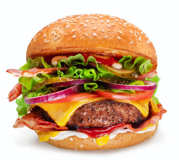 istock Tasty cheeseburger isolated on white background. File contains clipping path. 1500005757