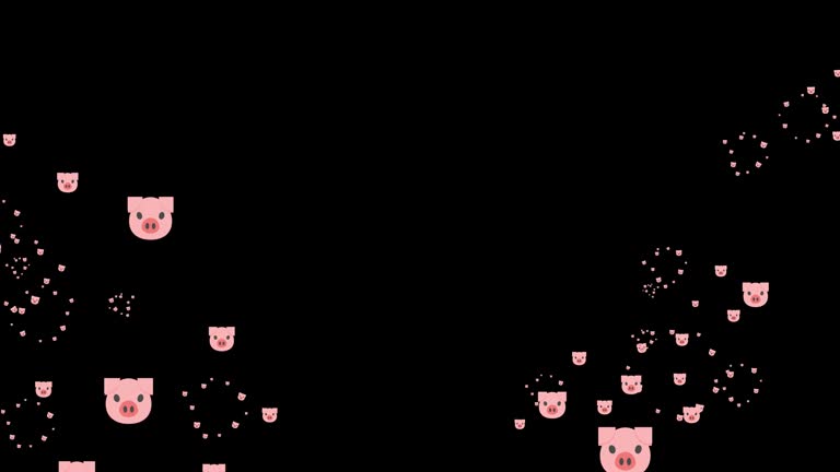 Pig icon emoji animated