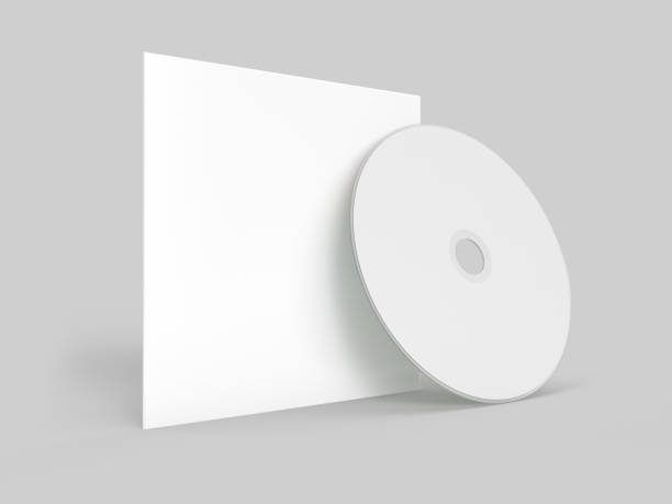 istock Blank CD Mockup with cover envelope. Design template of packaging mockup for graphics or corporate identity business design. 3D rendering 1500010398