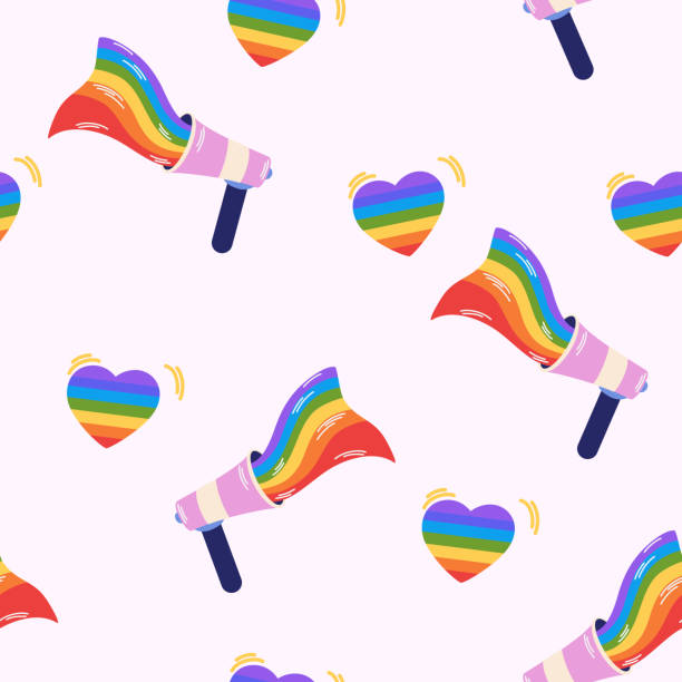 0570_lgbt_set - gay pride spectrum backgrounds textile stock illustrations