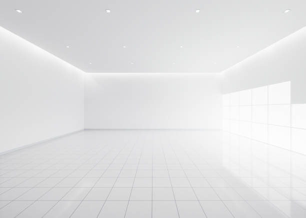 istock 3d rendering of empty space in room for background. 1500017365