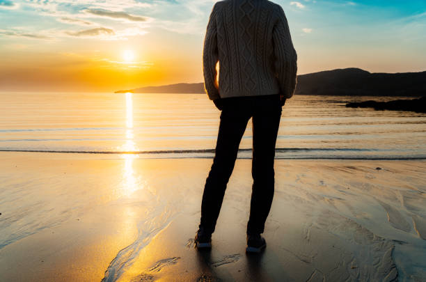 istock Sunset stroll at Achmelvich Beach, Lochinver, Scotland 1500028539