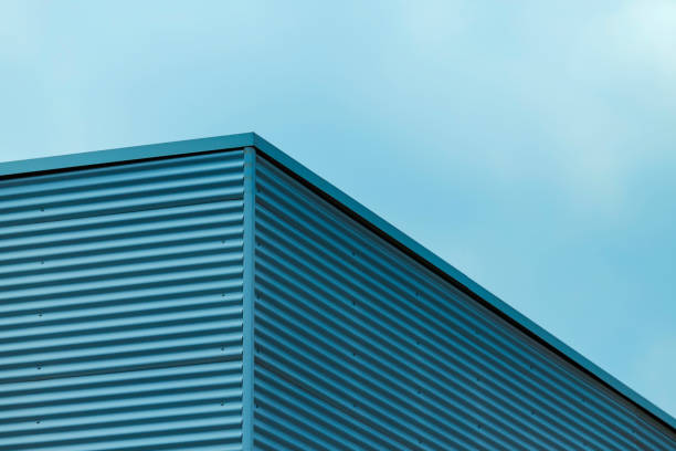 istock architectural abstracts: yellow metalic facade 1500030940