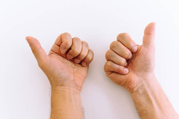 istock Male hands with calluses, palms forward, fingers bent 1500031094