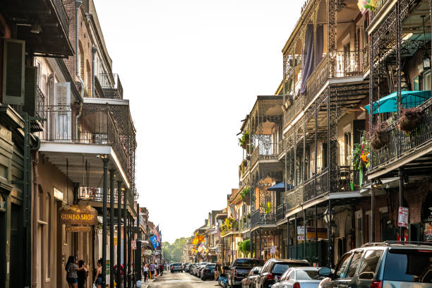 New Orleans, USA. 9 June 2023. Balconies of New Orleans