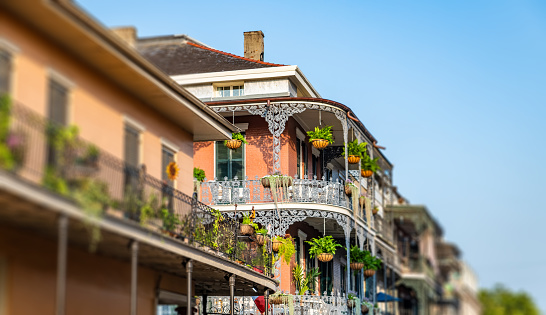 French Quarter balconies in New Orleans