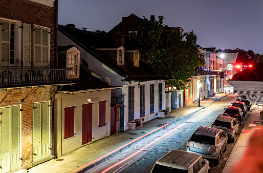 Night in the French Quarter in New Orleans