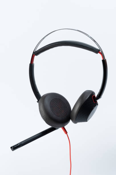 istock Wired headphones with mic 1500042782