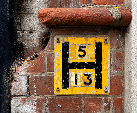 Close Up House Number 154 At Amsterdam The Netherlands 6-3-2024