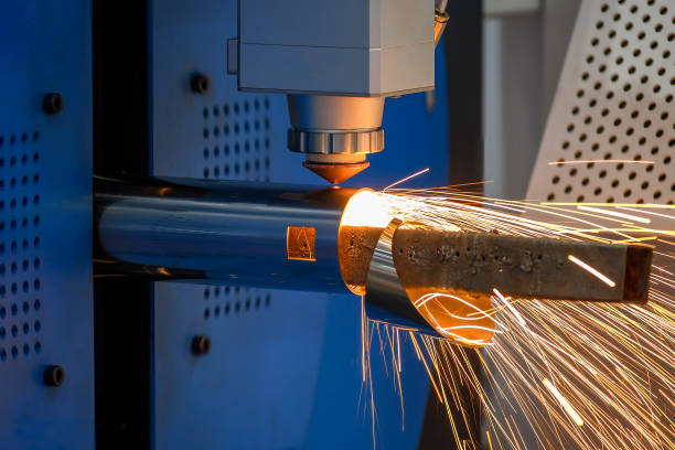 istock The hi-technology sheet metal manufacturing process by laser cutting machine. 1500045723