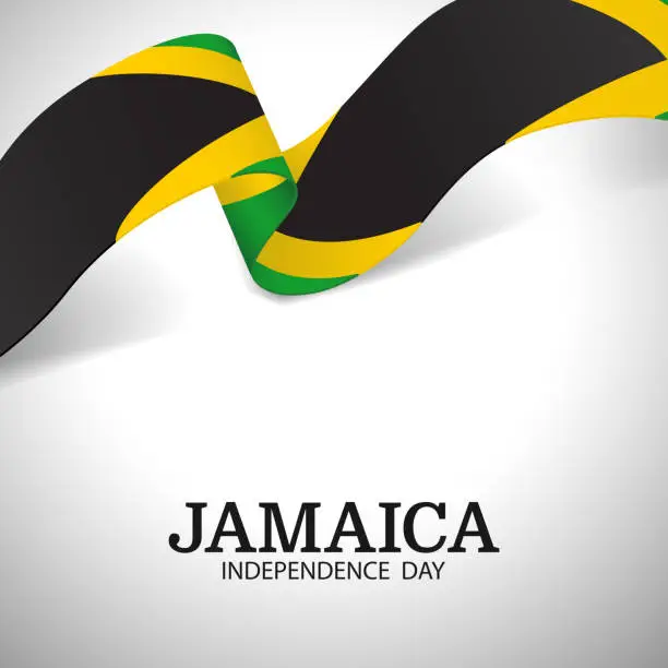 Vector illustration of Jamaica Independence Day.