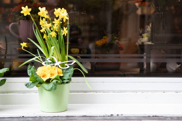 Florist shop, Basel, Switzerland at Easter