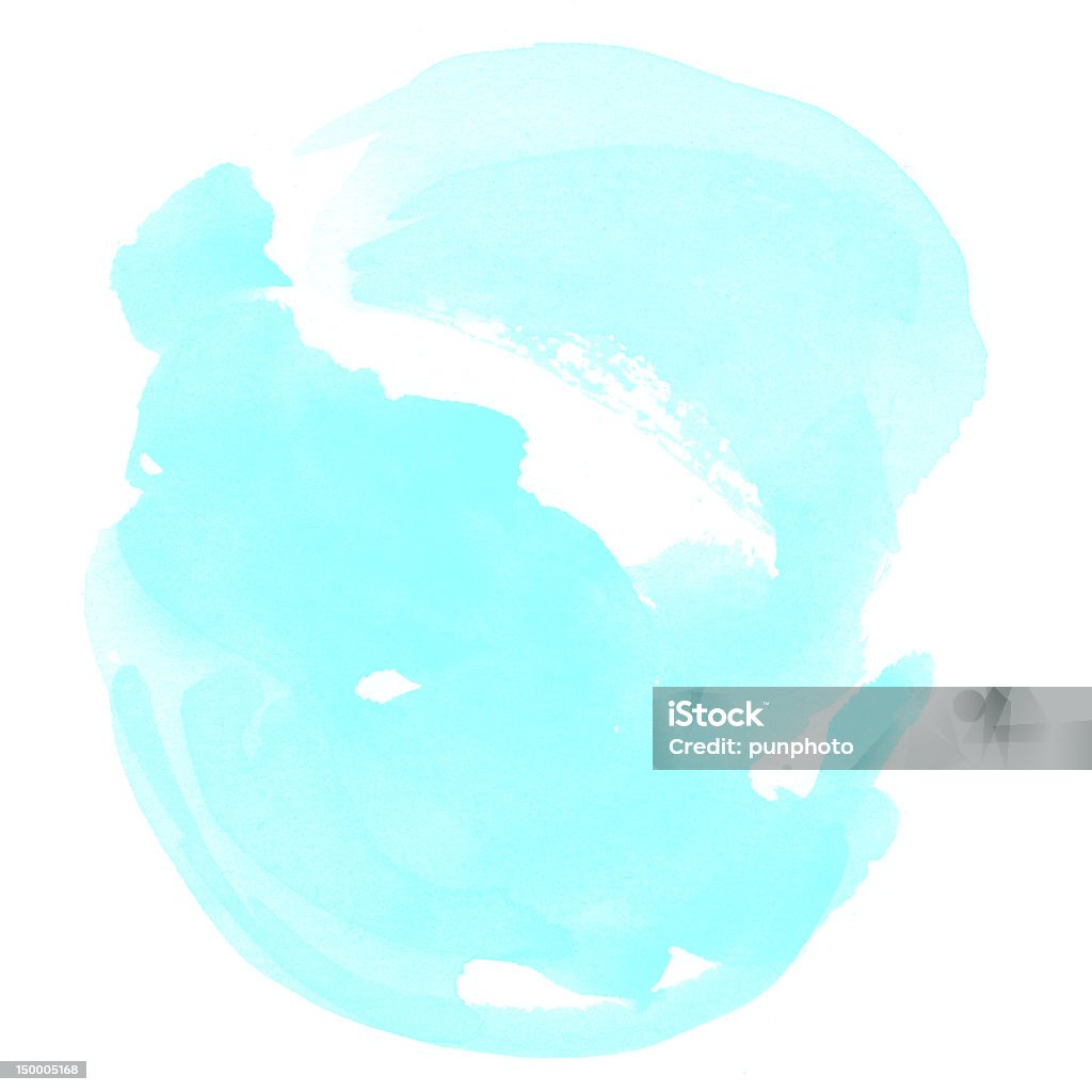 Абстрактный голубая акварель - Стоковые фото Абстрактный роя�лти-фри