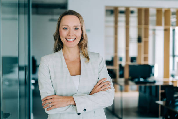 istock Confident businesswoman in modern office. 1500054533