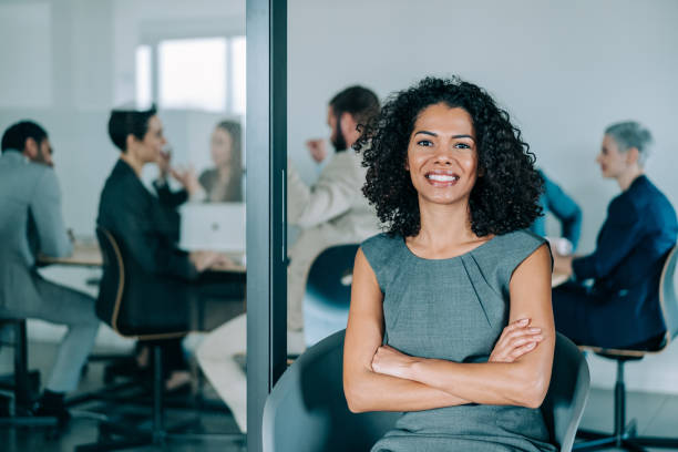 istock Successful businesswoman in the office. 1500054537
