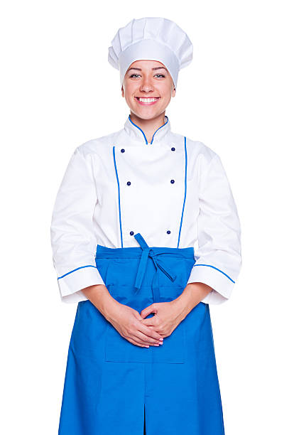 istock studio shot of smiley cook in uniform 150005562