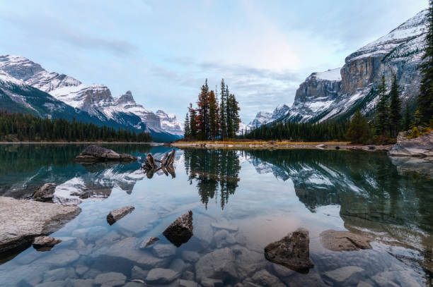 istock Spirit Island on Maligne Lake in Jasper national park 1500060708