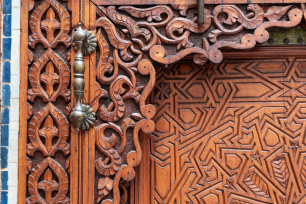 istock Rich decorated door in an Arab palace in Marrakech 1500066791