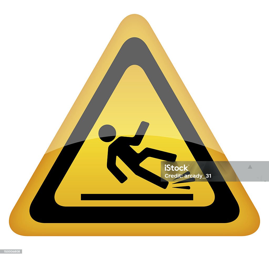 Wet floor sign - Lizenzfrei Fallen Stock-Foto