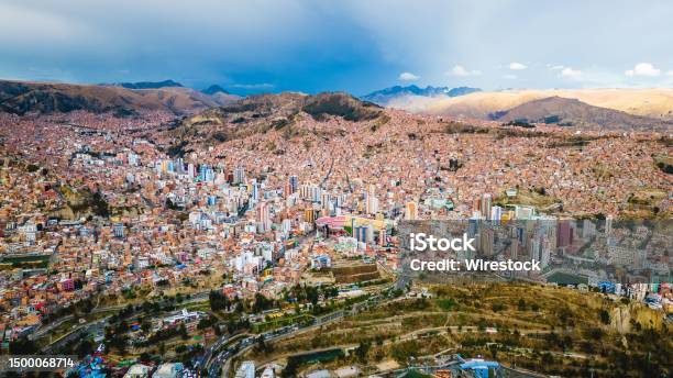 La Paz Bolivia Capital City Slum In Latin American In Andean Stock Photo - Download Image Now