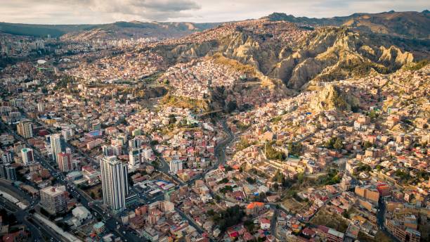 istock peace Bolivia capital city drone 1500068723